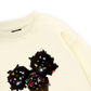 Colorful Diamond Hairpin Afro Girl Sweater