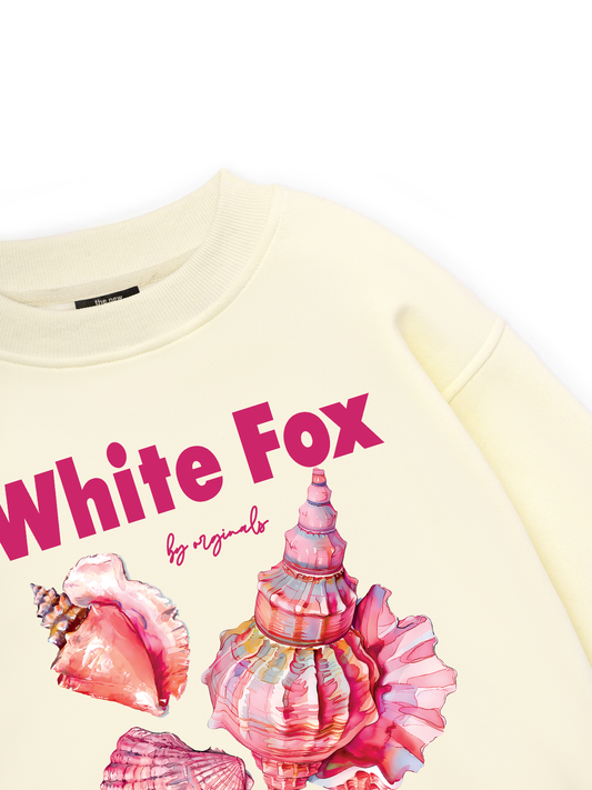 Ocean White Fox  Sweater