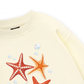 Ocean Orange StarFish  Sweater