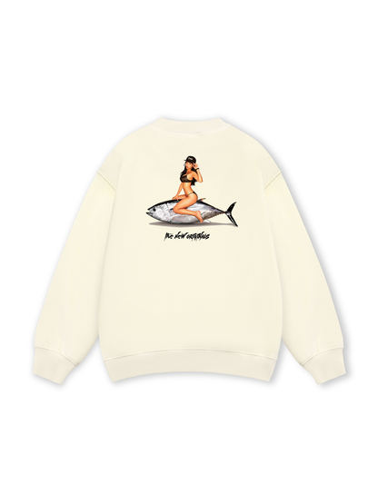 Ocean Vibes With Bikini Girl Sweater
