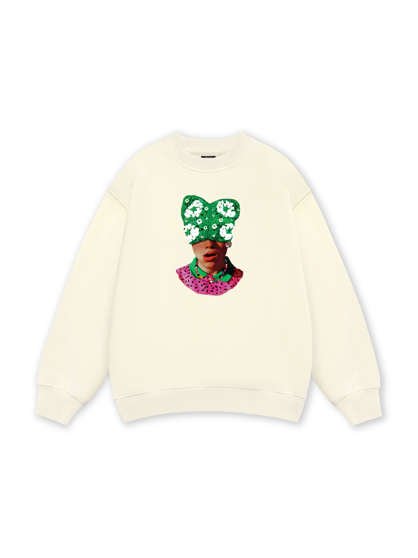 Summer Dopamine Kitty Cap Pink Gradient Sweater