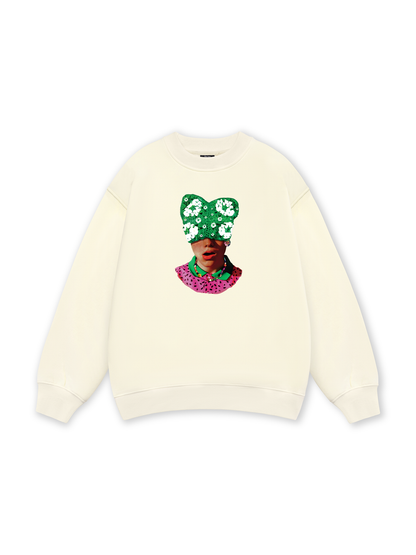 Summer Dopamine Kitty Cap Pink Gradient Sweater