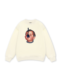 Funny spoon-covered face boy Sweater