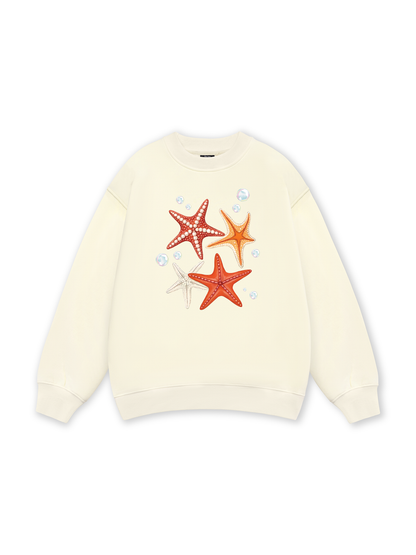 Ocean Orange StarFish  Sweater