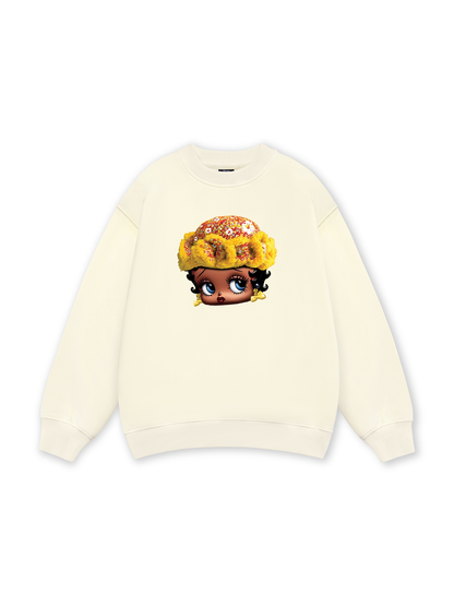 Flower Sun Knit Hat Cartoon Head Sweater