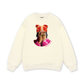 Jewel Ring & Orange Kitty Cap Wash Sweater