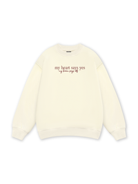 My Heart Say Yes Sweater