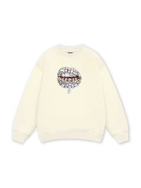 Art Pearl Lip Black Sweater