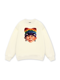 Bad Boy & Rainbow Crochet Hat Sweater