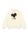 Colorful Diamond Hairpin Afro Girl Sweater