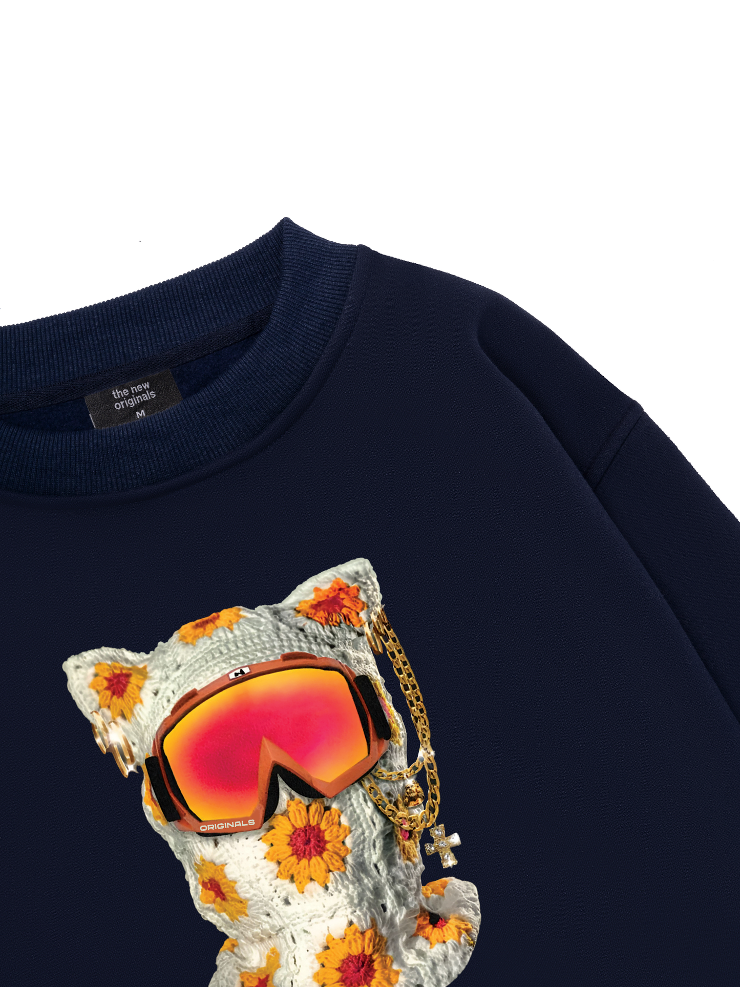 Functional Cat-ear Cap Black Sweater
