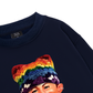 Bad Boy & Rainbow Crochet Hat Sweater