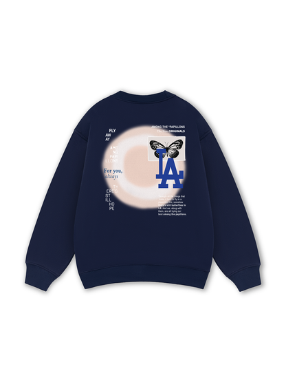 TROPICAL Butterflies in LA Sweater