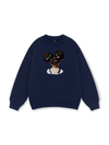 Colorful Diamond Hairpin Afro Girl Sweater