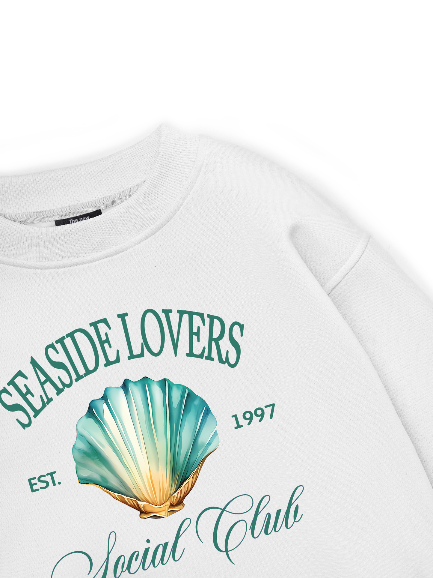 Ocean Seaside Love Green Sweater