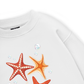 Ocean Orange StarFish  Sweater