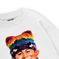 Bad Boy & Rainbow Crochet Hat Sweater