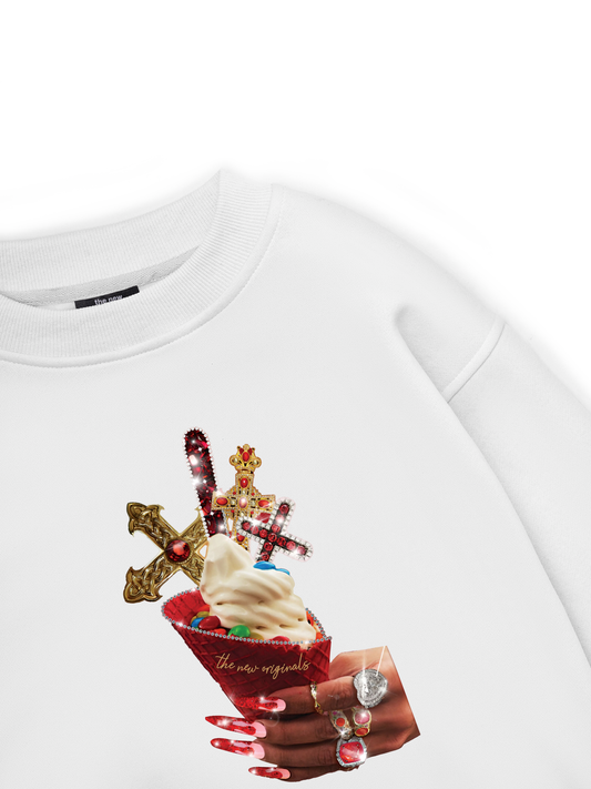 Gem Cross Ice Cream Sweater