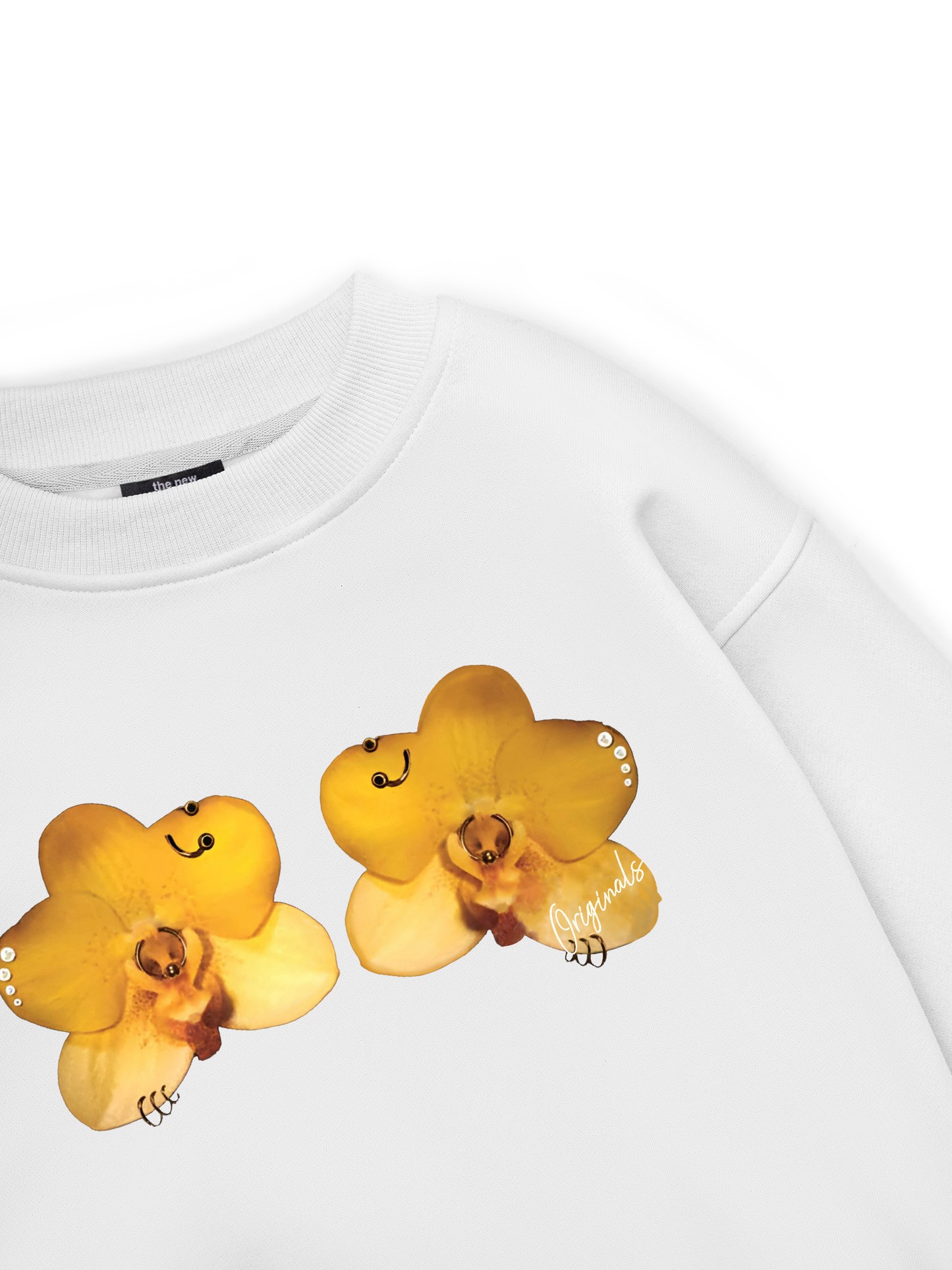 Flower Piercing Art Sweater