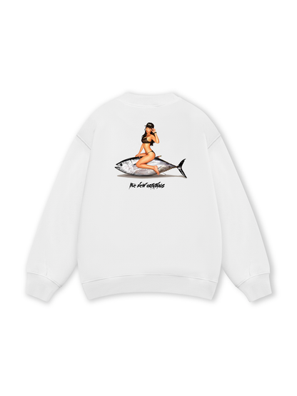 Ocean Vibes With Bikini Girl Sweater