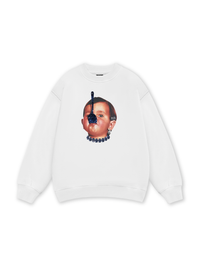 Funny spoon-covered face boy Sweater