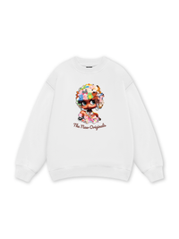 Colorful Plush Doll Head Cover Cartoon girl Sweater