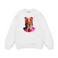Jewel Ring & Orange Kitty Cap Wash Sweater