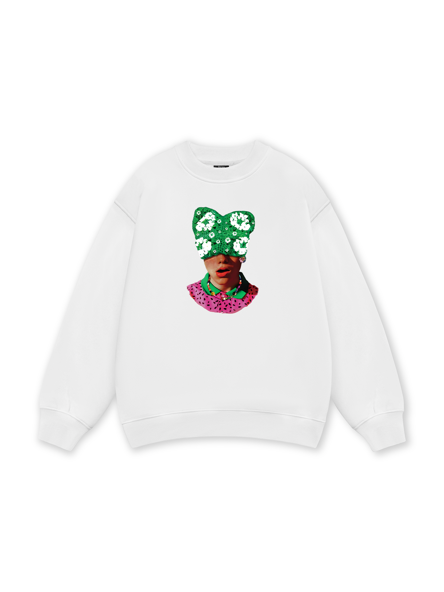 Summer Dopamine Kitty Cap Pink Gradient Sweater