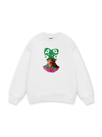 Summer Dopamine Kitty Cap Pink Gradient Sweater