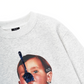 Funny spoon-covered face boy Sweater