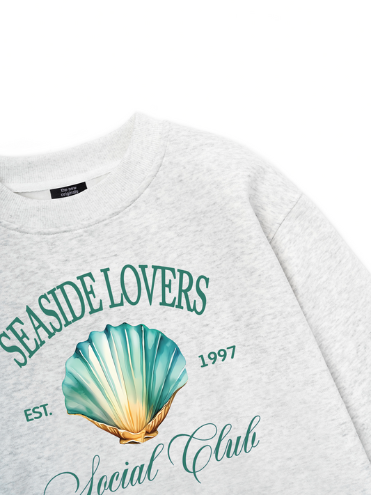 Ocean Seaside Love Green Sweater