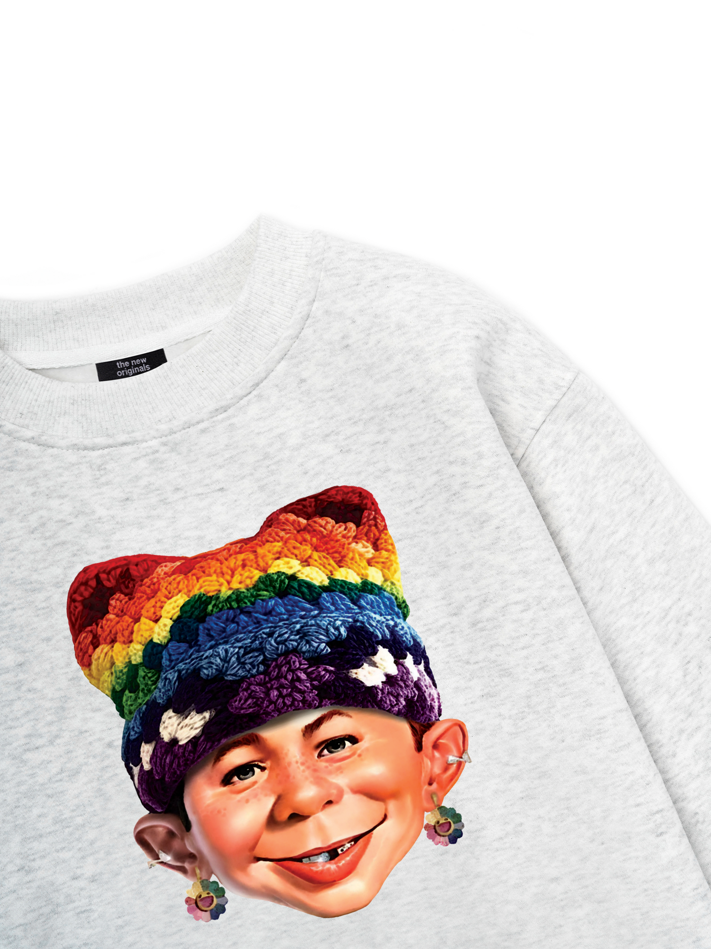 Bad Boy & Rainbow Crochet Hat Sweater
