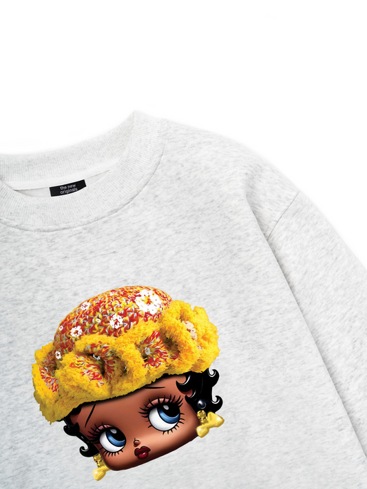 Flower Sun Knit Hat Cartoon Head Sweater
