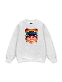 Bad Boy & Rainbow Crochet Hat Sweater