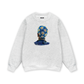 Blue Daisy Hairstyle Sweater