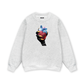 Handheld colorful rhinestone art heart Sweater