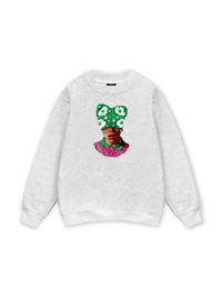 Summer Dopamine Kitty Cap Pink Gradient Sweater