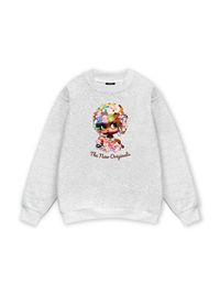 Colorful Plush Doll Head Cover Cartoon girl Sweater