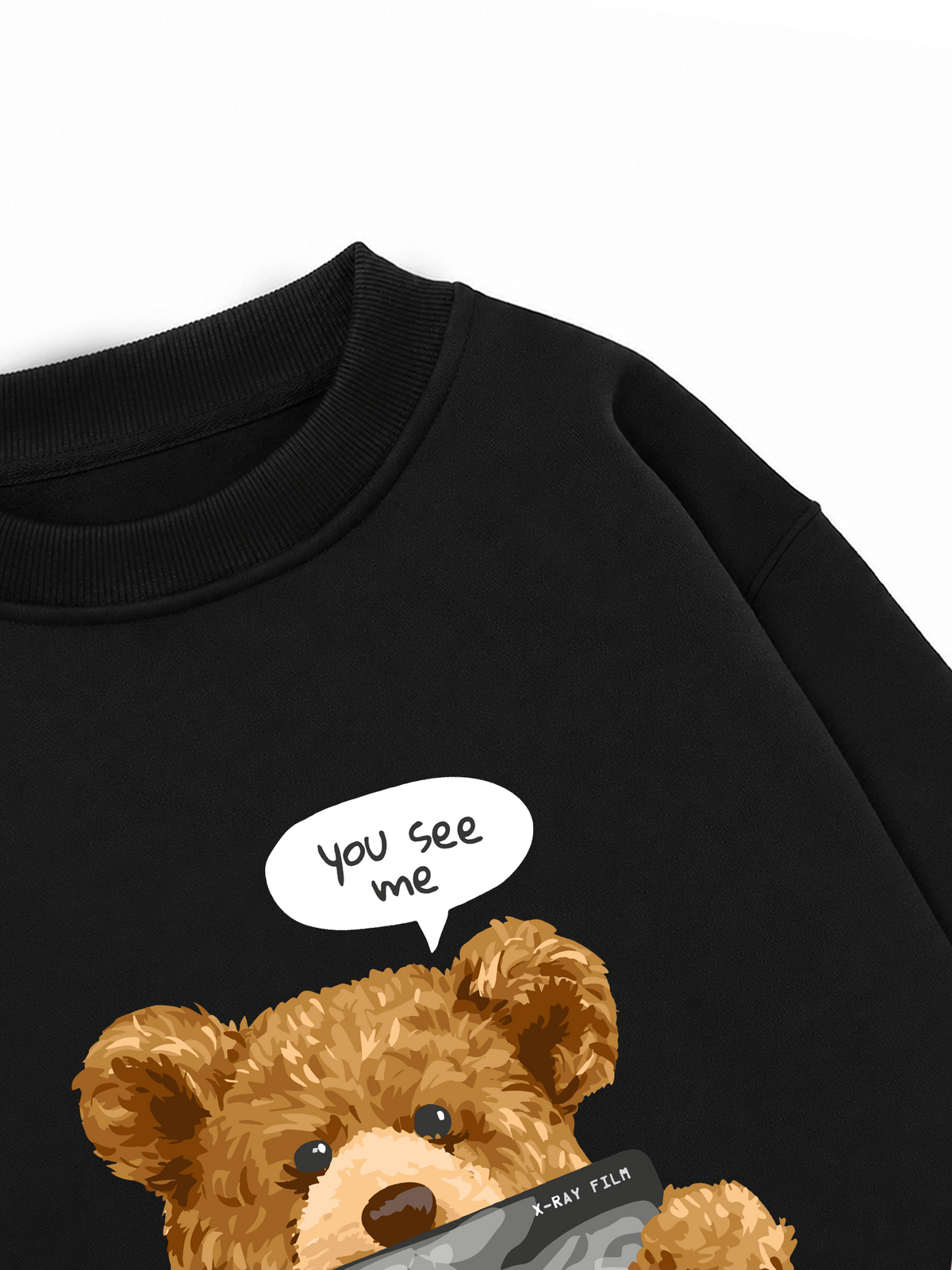 Áo Sweater Nỉ Hai Da You See Me Through