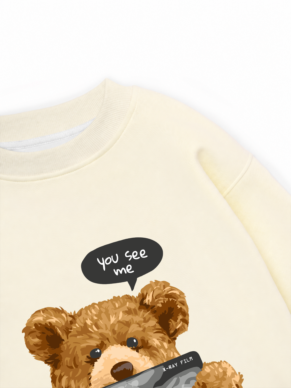 Áo Sweater Nỉ Hai Da You See Me Through