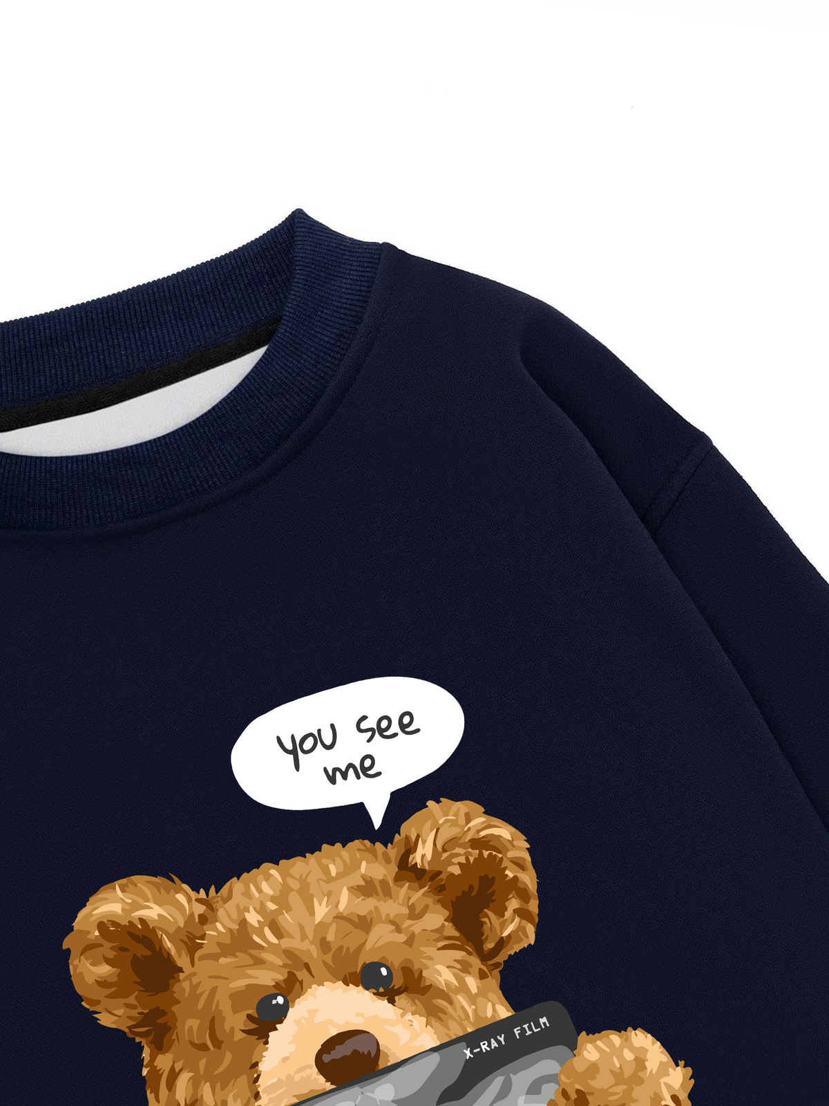 Áo Sweater Nỉ Hai Da You See Me Through