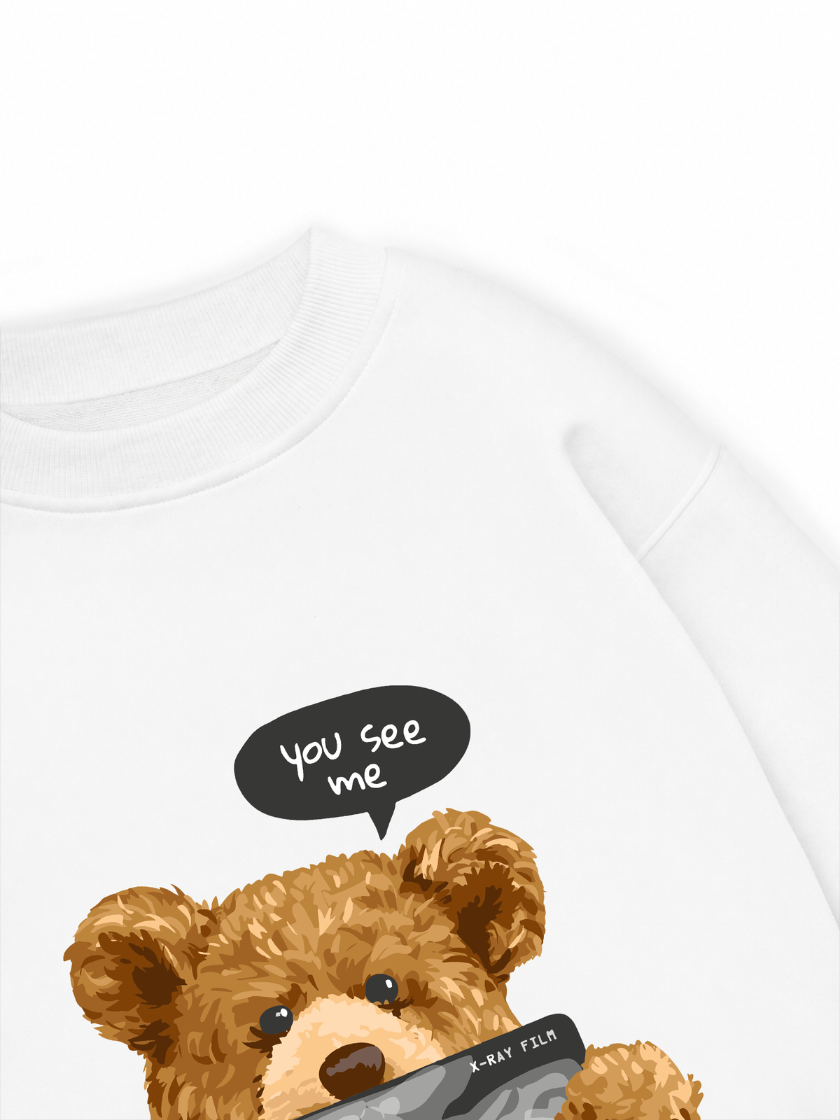 Áo Sweater Nỉ Hai Da You See Me Through