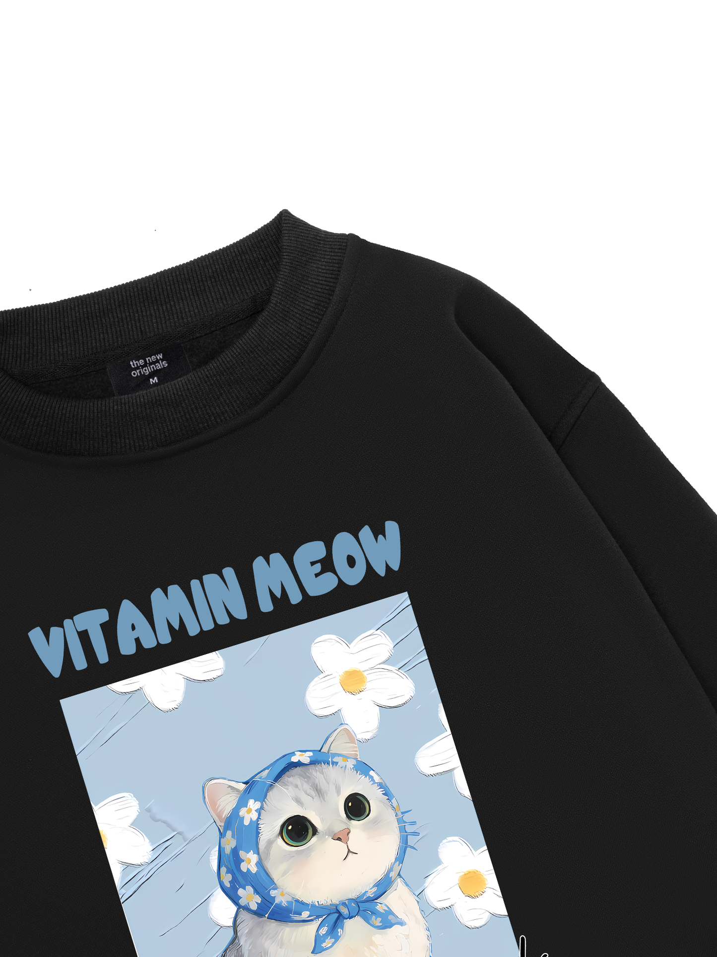 Flower With Meow Sweater