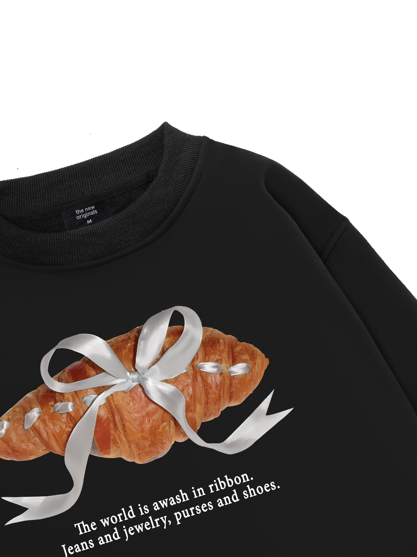 Sweet Pastry Silver Bow  Sweater