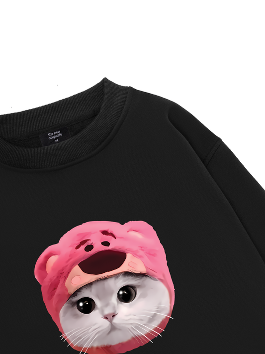 Animal Mood Pink Meow Sweater