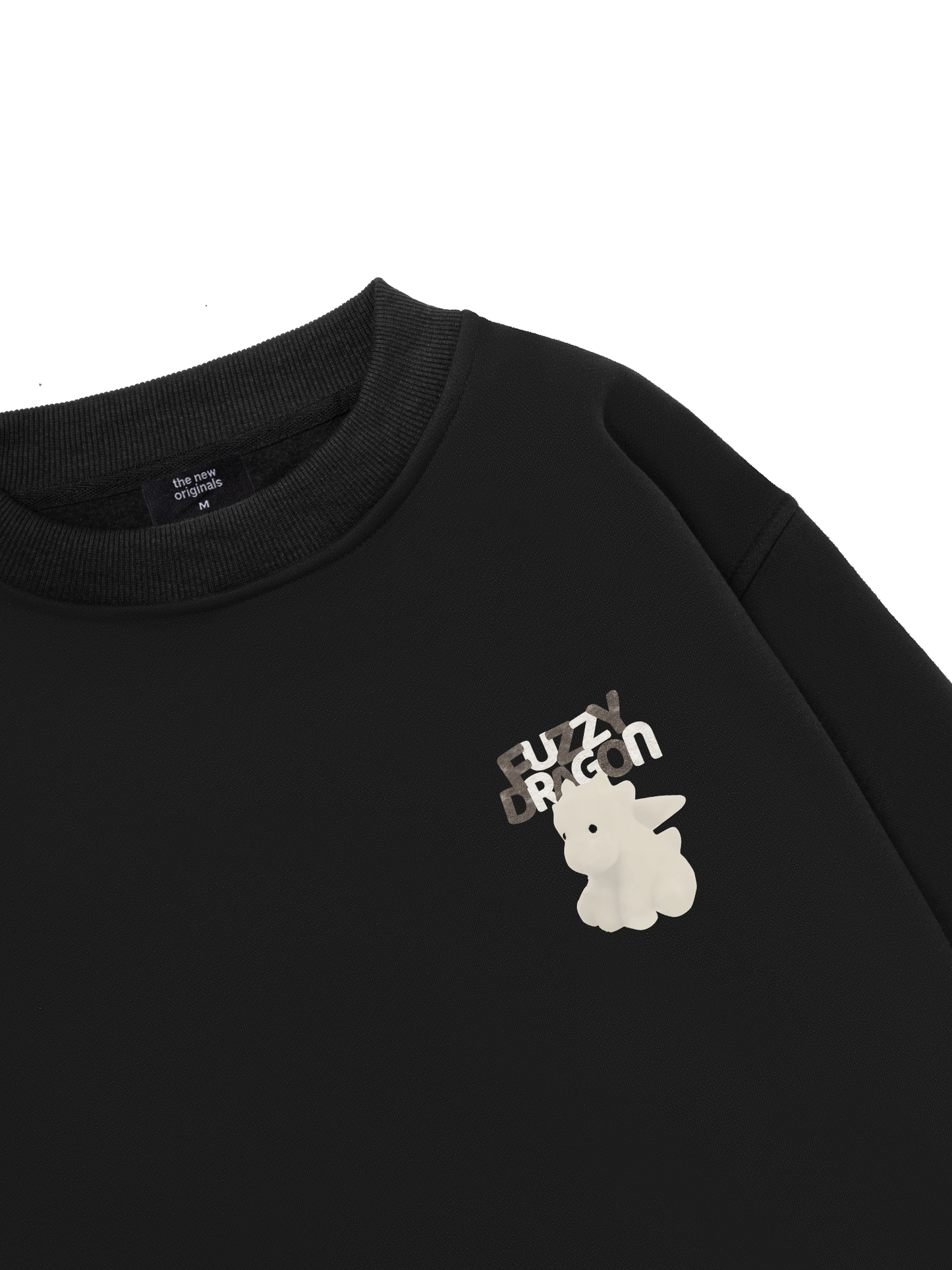 Fuzzy Font Dragon Sweater