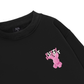 Pink Fuzzy Font Rabbit Sweater