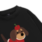 Animal Cute Puppy With Cherry Sweater