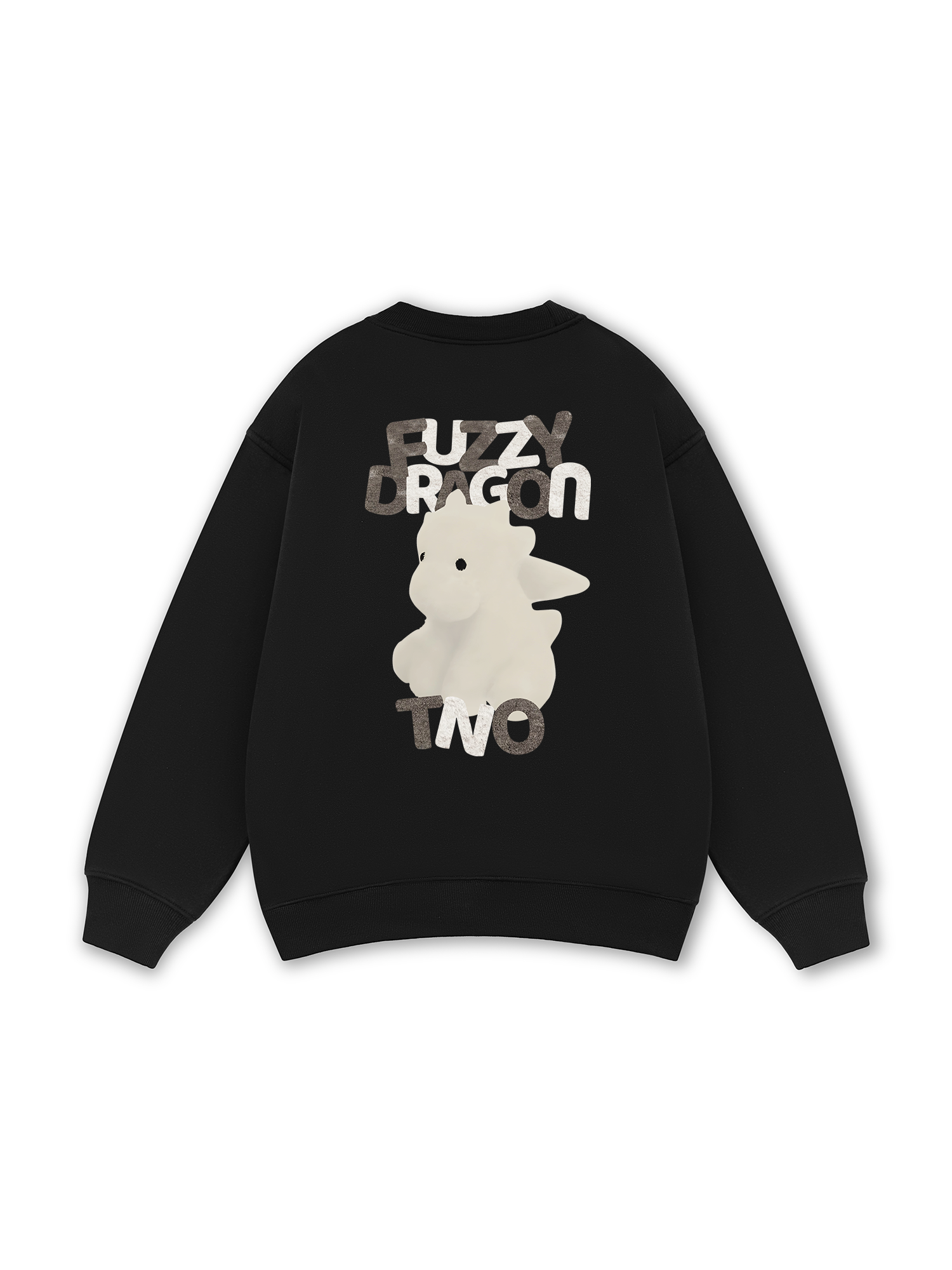 Fuzzy Font Dragon Sweater