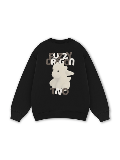 Fuzzy Font Dragon Sweater